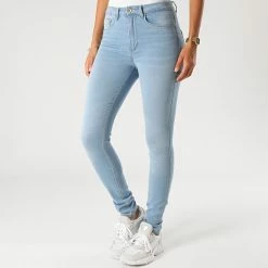 Meilleure vente 😀 Jean Slim Femme Royal Bleu wash de Only 🔔
