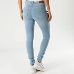 Meilleure vente 😀 Jean Slim Femme Royal Bleu wash de Only 🔔 -Promos Only Boutique only 218461 15169037 LIGHT BLUE DENIM 20200817T141306 04