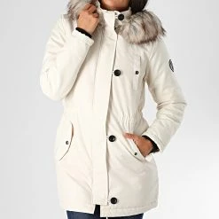 Sortie ✨ Parka Fourrure Femme Iris Fur Winter Ecru de Only ❤️ -Promos Only Boutique only 227423 15213755 EGGNOG 20200817T102218 03