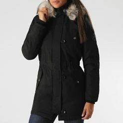 Tout neuf 🌟 Parka Fourrure Femme Iris Fur Winter Noir de Only 🛒 -Promos Only Boutique only 227437 15213755 BLACK 20200814T114153 03