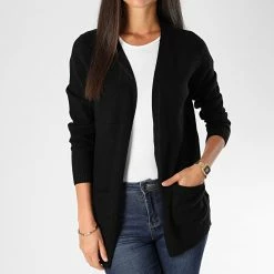 Promos Only Boutique 40 Vente flash 👍 Cardigan Femme Lesly Noir de Only 🛒