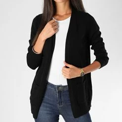 Vente flash 👍 Cardigan Femme Lesly Noir de Only 🛒 -Promos Only Boutique only 229184 15174274 BLACK NOOSFW20 20200903T161507 04