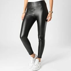 Sortie ❤️ Legging Femme Stine Noir de Only 😉