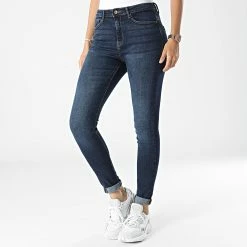 Meilleure vente ✨ Jean Skinny Femme Paola Life Bleu Denim de Only 💯