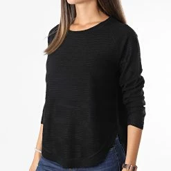 De gros ✨ Pull Femme Caviar Noir de Only 🎁 -Promos Only Boutique only 277618 15141866 BLACK 20210811T152927 03