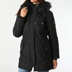 Le moins cher ✨ Parka Fourrure Femme Iris Fur Winter Noir Noir de Only 🌟