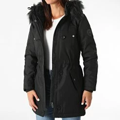 Le moins cher ✨ Parka Fourrure Femme Iris Fur Winter Noir Noir de Only 🌟 -Promos Only Boutique only 279068 15213755 BLACK BLACK FUR 20210827T155331 03