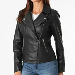 Budget 🛒 Veste Biker Femme Melisa Noir de Only 🔥 -Promos Only Boutique only 280843 15205625 BLACK 20210827T124550 03