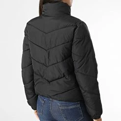 Meilleure vente 🎁 Doudoune Femme Finno Noir de Only ⭐ -Promos Only Boutique only 280844 15221646 BLACK SILVER 20210916T163457 04