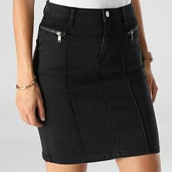 Bon marché 🔔 Jupe Femme Jenna Noir de Only ⭐ -Promos Only Boutique only 283243 15237113 BLACK 20210916T160247 03