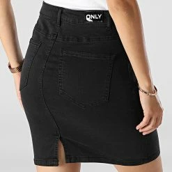 Bon marché 🔔 Jupe Femme Jenna Noir de Only ⭐ -Promos Only Boutique only 283243 15237113 BLACK 20210916T160249 04