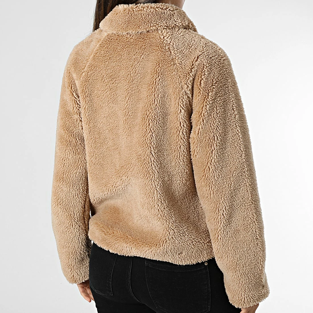 Bon marché 🛒 Veste Fourrure Polaire Femme Emily Brun de Only 👍 4 Bon marché 🛒 Veste Fourrure Polaire Femme Emily Brun de Only 👍 – Image 4