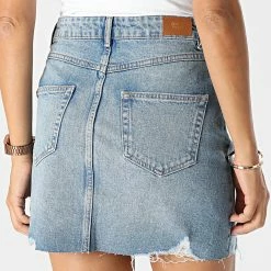 Coupon ⭐ Jupe Jean Femme Rose Bleu Wash de Only 🥰 -Promos Only Boutique only 283974 15236713 MED BLU DENIM 20210921T143529 04