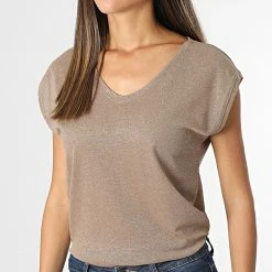 Meilleure vente 😉 Débardeur Femme Silvery Doré de Only 🎁 -Promos Only Boutique only 285473 15136069 TOASTED COCONUT 20210928T160652 03