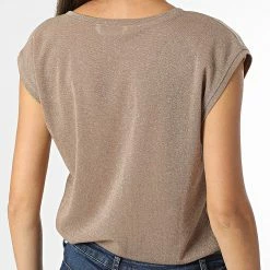 Meilleure vente 😉 Débardeur Femme Silvery Doré de Only 🎁 -Promos Only Boutique only 285473 15136069 TOASTED COCONUT 20210928T160654 04