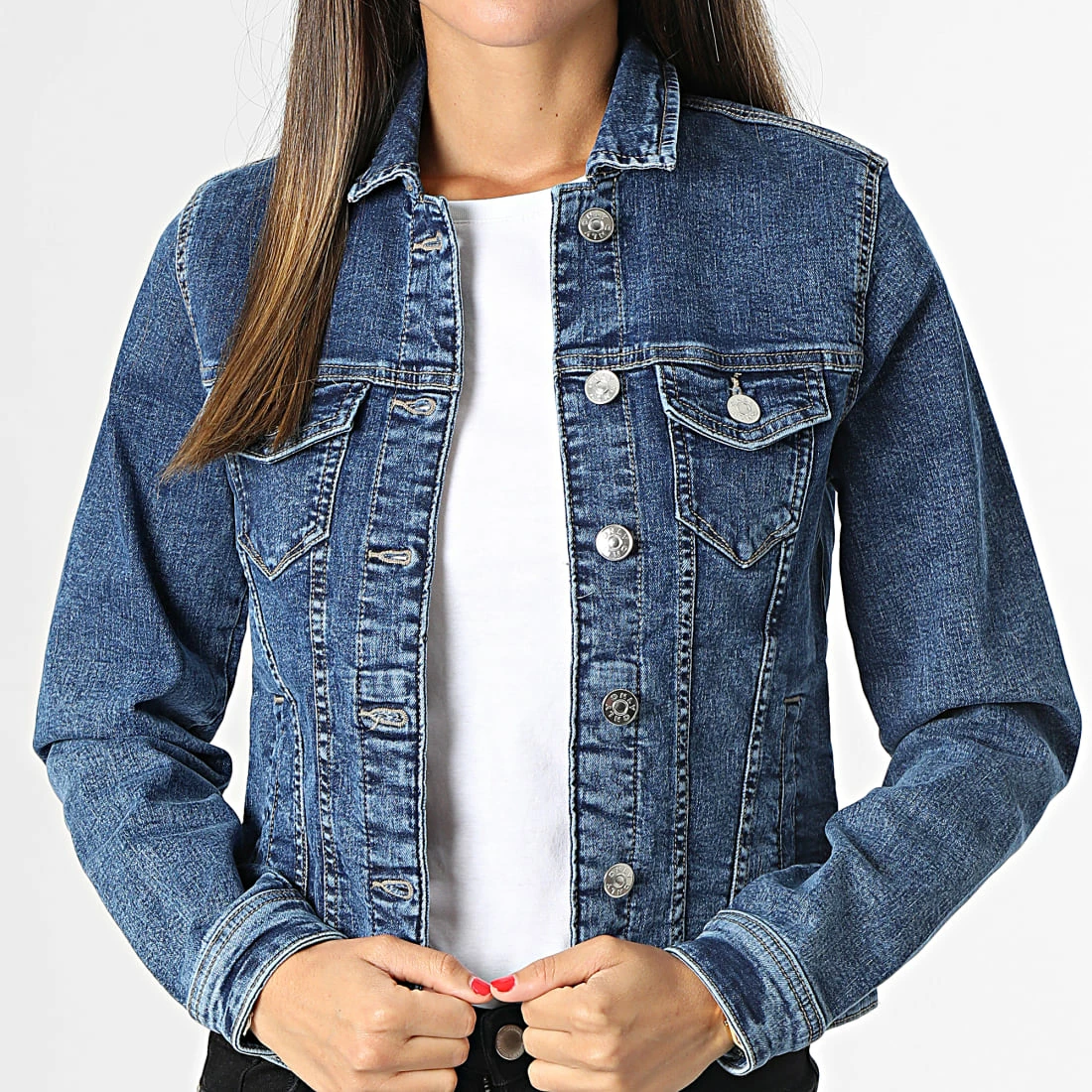 Meilleure vente 😉 Veste Jean Femme Tia Life Bleu Denim de Only ❤️ 1 Meilleure vente 😉 Veste Jean Femme Tia Life Bleu Denim de Only ❤️