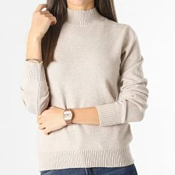 Sortie 🥰 Pull Femme Marco Beige de Only 😍