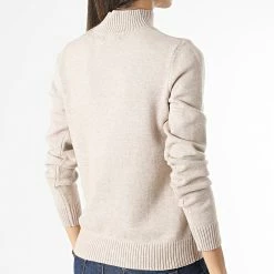 Sortie 🥰 Pull Femme Marco Beige de Only 😍 -Promos Only Boutique only 289448 15238735 BEIGE MEL 20211029T161335 04