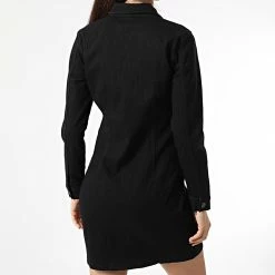 Acheter 🔥 Robe Jean A Manches Longues Femme Sanna Noir de Only 🔥 -Promos Only Boutique only 293487 15197082 BLACK DENIM 20211217T155143 04