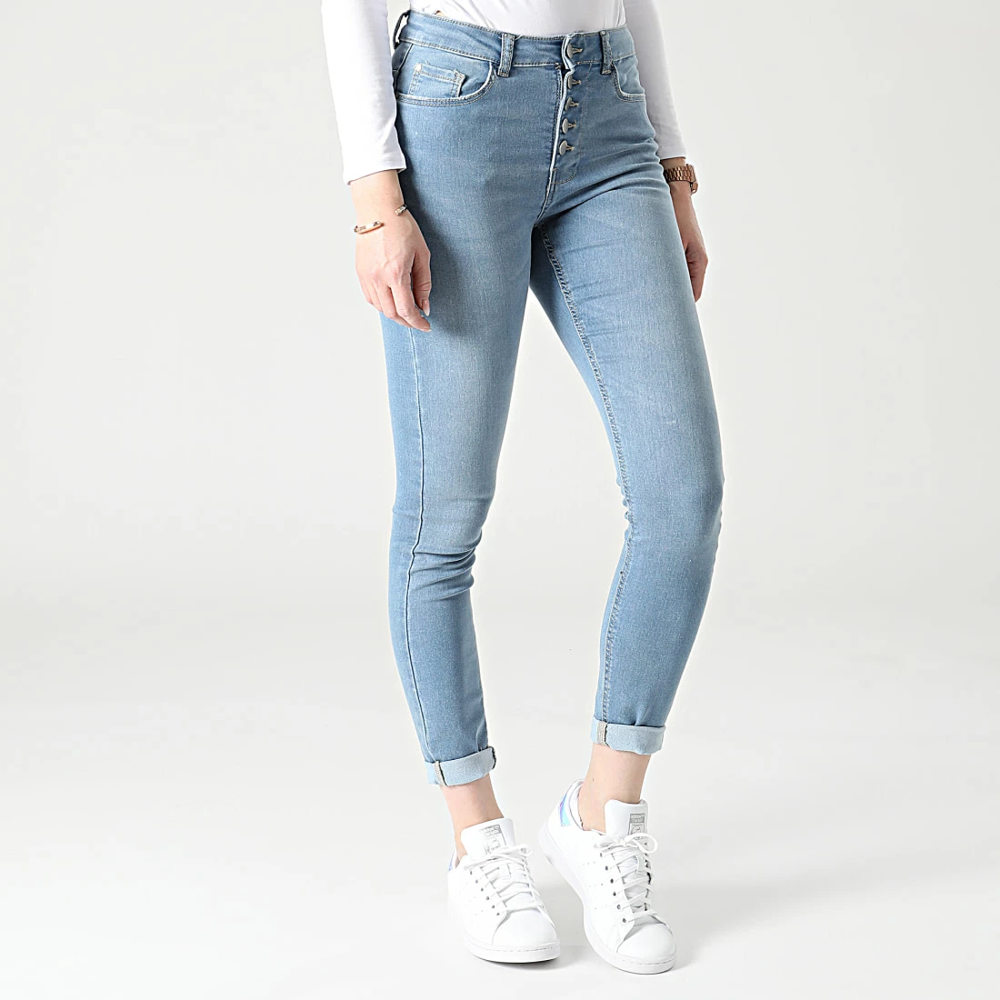 Bon marché 🌟 Jean Skinny Femme New Nikki Life Bleu Wash de Only 👍 3 Bon marché 🌟 Jean Skinny Femme New Nikki Life Bleu Wash de Only 👍 – Image 3
