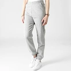 Coupon 🎉 Pantalon Jogging Femme Line Life Gris Chiné de Only 🌟