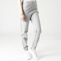 Coupon 🎉 Pantalon Jogging Femme Line Life Gris Chiné de Only 🌟 -Promos Only Boutique only 293497 15247597 LIGHT GREY MEL 20211209T155414 03