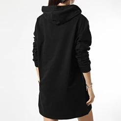 Meilleur prix 😀 Robe Sweat Capuche Femme Dreamer Life Noir de Only ✨ -Promos Only Boutique only 294269 15245527 BLACK 20211216T151315 04