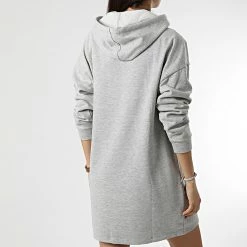 Vente flash 🎉 Robe Sweat Capuche Femme Dreamer Life Gris Chiné de Only 😉 -Promos Only Boutique only 294273 15245527 LIGHT GREY MEL 20211216T151200 04
