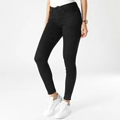Coupon 🥰 Jean Skinny Femme New Nikki Life Noir de Only ✨