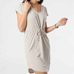 Coupon 👍 Robe Femme Dalila Beige de Only ✨ -Promos Only Boutique only 295869 15257679 CHATEAU GRAY 20220111T155523 03