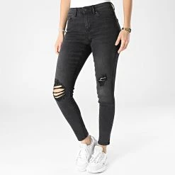 Meilleure vente 😉 Jean Skinny Femme Wauw Noir de Only 👍