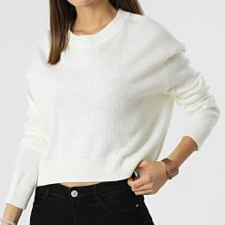 Meilleur prix 🤩 Pull Femme Luca Beige de Only 👏