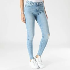 Vente flash 🥰 Jean Skinny Femme Paola Bleu Wash de Only 🧨 -Promos Only Boutique only 299183 15249679 LIGHT BLUE DENIM 20220121T161947 03