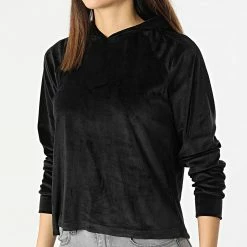 Remise 😍 Pull Capuche Femme Camille Noir de Only 👍 -Promos Only Boutique only 299185 15239625 BLACK 20220128T155642 03