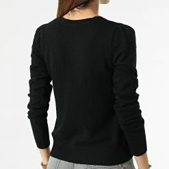 Promo 🎁 Pull Femme Crop Marco Noir de Only 💯 -Promos Only Boutique only 299202 15237060 BLACK 20220128T155345 04