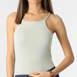 Top 10 💯 Débardeur Femme Fransiska Vert Pale de Only 🔥 -Promos Only Boutique only 299210 15251304 MINERAL GRAY 20220201T152439 03