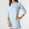 Les meilleures critiques de 🌟 Robe Sweat Crewneck Femme Paris Bleu Clair de Only 🔔