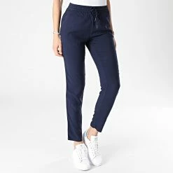 Le moins cher 🤩 Pantalon Femme Solid Bleu Marine de Only ⌛ -Promos Only Boutique only 301420 15248605 NIGHT SKY 20220214T160643 03