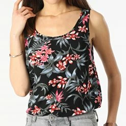 Tout neuf 🤩 Top Femme Top Noir Floral de Only 🥰
