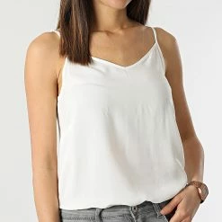Nouveau ⌛ Top Femme Paris Blanc de Only 🎉