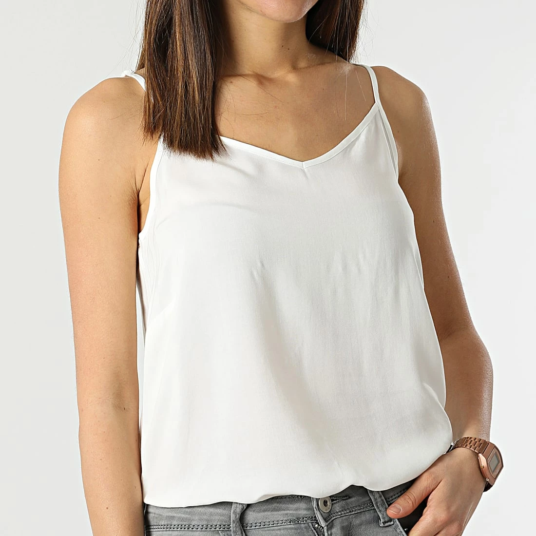 Nouveau ⌛ Top Femme Paris Blanc de Only 🎉 1 Nouveau ⌛ Top Femme Paris Blanc de Only 🎉