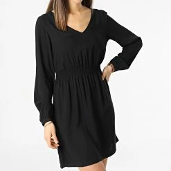 Meilleure vente 🛒 Robe Manches Longues Femme Ellis Noir de Only 😍