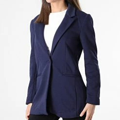 Meilleure vente 👏 Veste Blazer Femme Meryl Bleu Marine de Only 🤩 -Promos Only Boutique only 303509 15251618 EVENING BLUE 20220223T152151 03