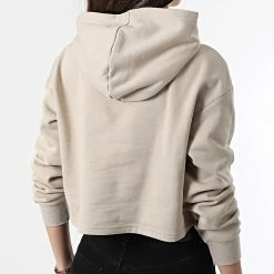 Offres 👏 Sweat Capuche Femme Crop Every Beige de Only 👏 -Promos Only Boutique only 303585 15250307 PURE CASHMERE 20220224T161521 04