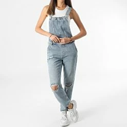 Meilleur prix 🎁 Salopette Femme Percy Bleu Wash de Only ⭐