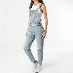 Meilleur prix 🎁 Salopette Femme Percy Bleu Wash de Only ⭐ -Promos Only Boutique only 305406 15253205 LIGHT BLUE DENIM 20220329T155729 03