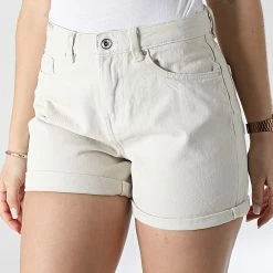 Tout neuf ⌛ Short Jean Femme Phine Beige de Only 🧨
