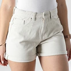 Tout neuf ⌛ Short Jean Femme Phine Beige de Only 🧨 -Promos Only Boutique only 307795 15196224 ECRU 20220309T152440 03