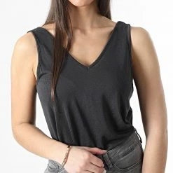 Promo 🛒 Débardeur Femme Faustina Noir de Only 😉 -Promos Only Boutique only 307849 15249543 PHANTOM 20220309T150522 03