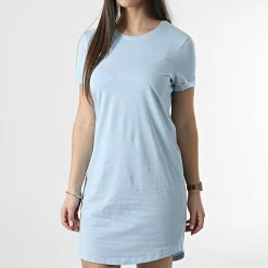 Grosses soldes 🥰 Robe Tee 👕 Shirt Femme May Bleu Clair de Only 🌟